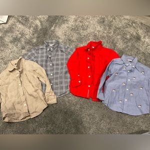 Lot of 4 Janie and Jack Boys Long Sleeves 2T